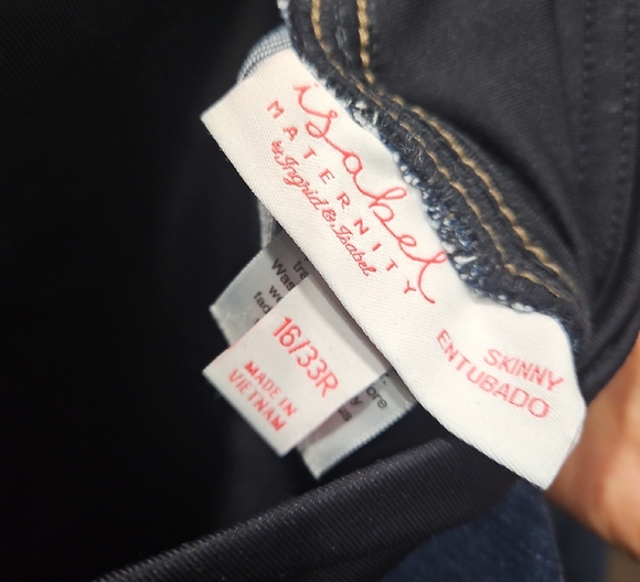 Isabel Maternity by Ingrid & Isabel Dark Blue Skinny Pants - Picture 3 of 3